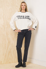 Vintage Havana | “Take Me To Paris” Jacquard Sweater