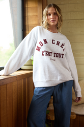 Vintage Havana | Comfort Fleece Crew with Applique