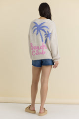 Vintage Havana | Tie Front "Beach Club" Sweater