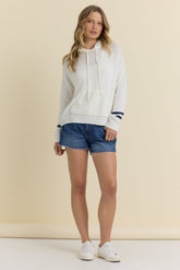 Vintage Havana | Anchor Knit Hoodie