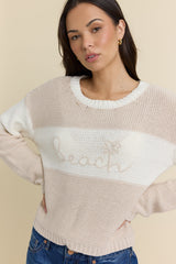 Vintage Havana | Embroidered Beach Sweater