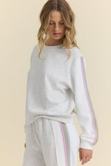 Vintage Havana | Striped Cloud Crewneck
