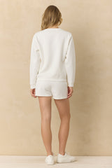 Vintage Havana | Vintage Fleece All-Over Embroidered Crewneck
