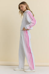 Vintage Havana | Crop Zip with Twill Tape Stripe