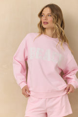 Vintage Havana | Mixed Applique Beach Crewneck