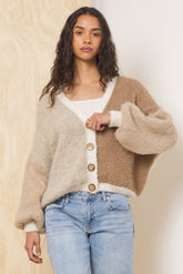 Vintage Havana | Color Block Cardigan