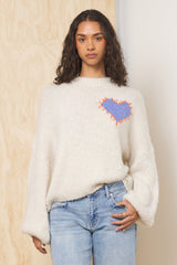Vintage Havana | Jacquard Heart Sweater