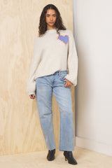 Vintage Havana | Jacquard Heart Sweater