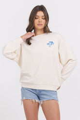 Vintage Havana | SURF WASH EMBROIDERED CREWNECK