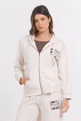 Vintage Havana | Suede Terry Zip Up