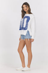 Vintage Havana | French Terry Varsity Crewneck