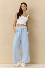Vintage Havana | Vintage Fleece Wide Leg Pants with Rib