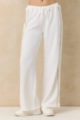 Vintage Havana | French Terry Pant with Square Crochet Insert