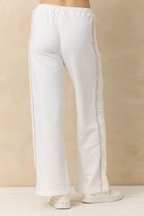 Vintage Havana | French Terry Pant with Square Crochet Insert