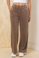 Vintage Havana | Garment Dye Wide Leg Pant