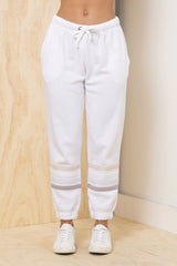 Vintage Havana | Stripe Burnout Fleece Jogger