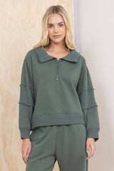 Vintage Havana | Olive Fleece 2-Piece Set