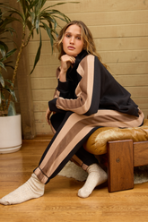 Vintage Havana | Burnout Fleece Color Block 2-Piece Set