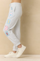 Vintage Havana | Ultra Fleece Joggers with Patches & Embroidery