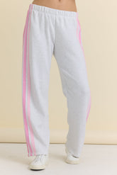 Vintage Havana | Wide Leg Pant with Twill Tape Stripe