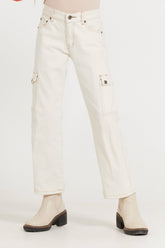 Vintage Havana | Kids Cream Cargo Jean