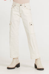 Vintage Havana | Kids Cream Cargo Jean