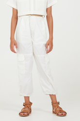 Vintage Havana | Oyster Parachute Pants