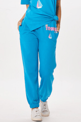 Vintage Havana | Bright Blue St. Tropez Jet Setter Surf Wash Jogger
