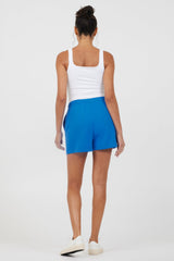 Vintage Havana | Royal Blue W/ Pink Puff "Good Vibes" Surf Wash Shorts