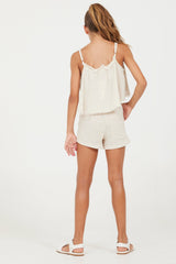 Vintage Havana | Sand Stone Washed Texture Shorts