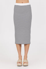 Vintage Havana | Striped Knit Skirt