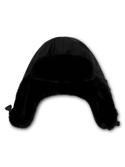 Vintage Havana | FUR TRAPPER HAT - BLACK