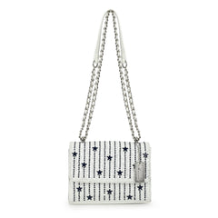Vintage Havana | OLIVIA BAG- WHITE/ BLUE