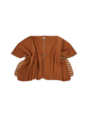 Vintage Havana | WHIPSTITCH RUANA - TAN/IVORY