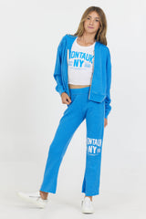Vintage Havana | Kids "Montauk" Burnout Thermal Zip Hoodie