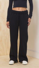 Vintage Havana | Proweave Fold Over Sweatpants - Black