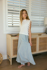 Vintage Havana | Kids Faux Denim Elastic Pant