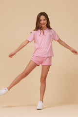 Vintage Havana | Bright Pink Studded Short