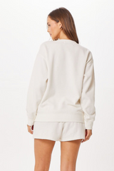 Vintage Havana | White St. Barth Jet Setter Surf Wash Crewneck