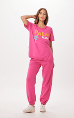 Vintage Havana | Hot Pink Palm Beach Jet Setter T-Shirt
