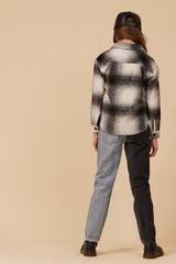 Vintage Havana | FLANNEL SHACKET- BLACK