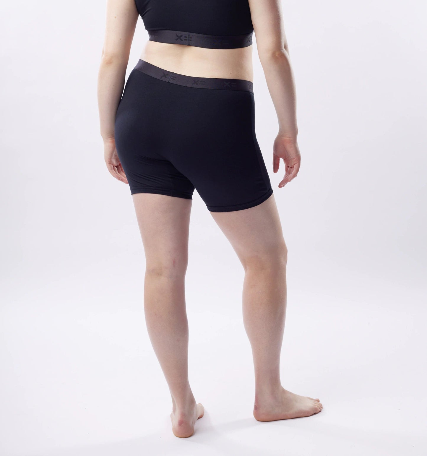TomboyX 6" No Fly Boxer Briefs - X= Black
