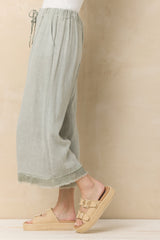 Vintage Havana | Drapey Linen Flowy Pant