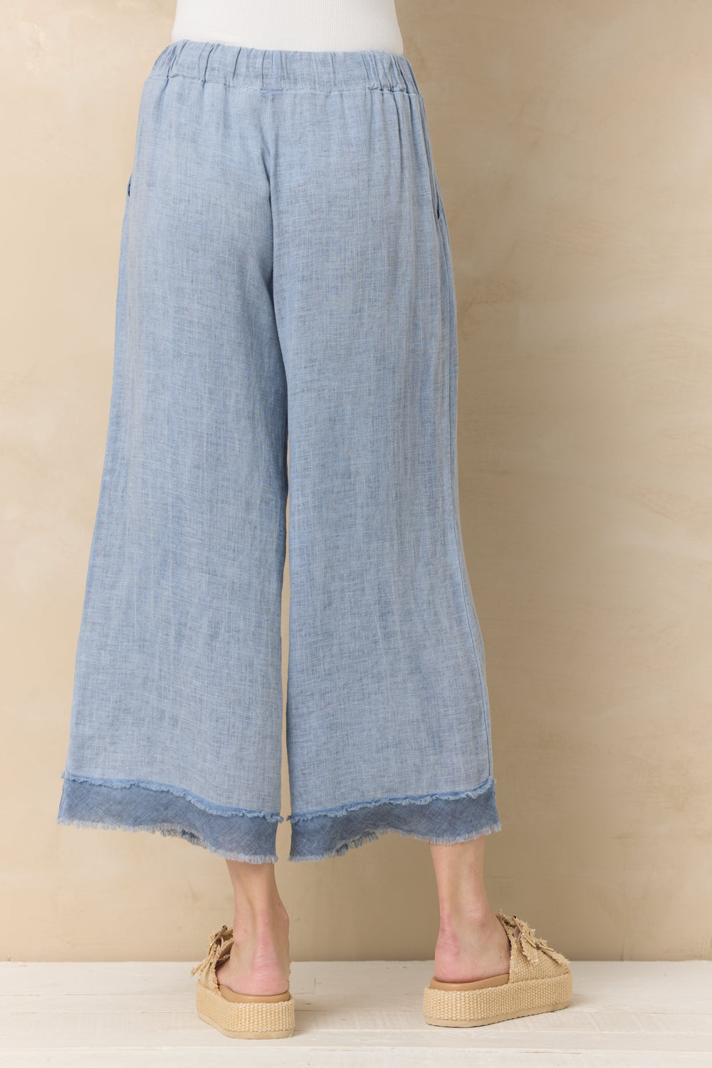 Vintage Havana | Drapey Linen Flowy Pant