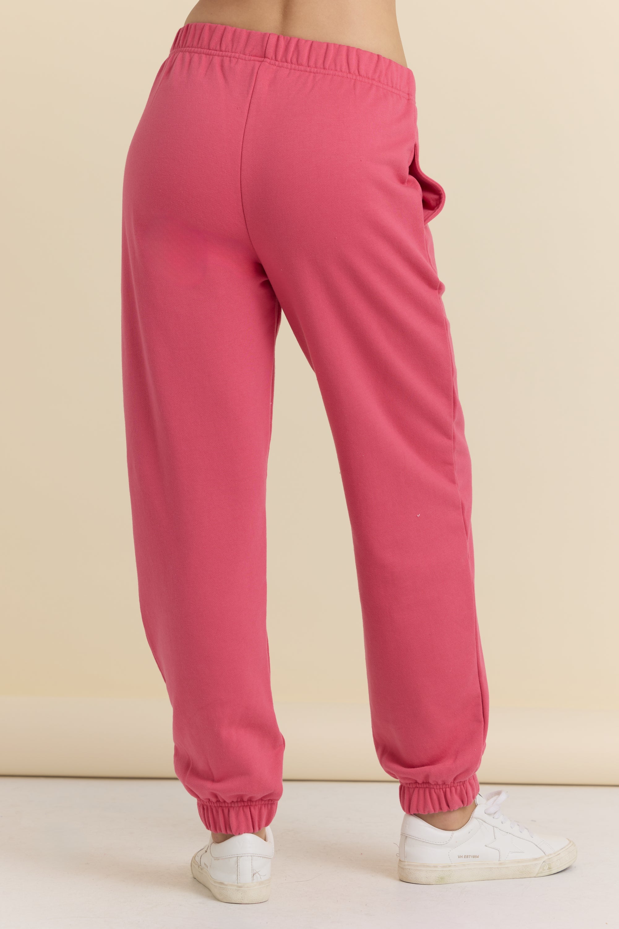 Vintage Havana | Heart Embroidered French Terry Joggers