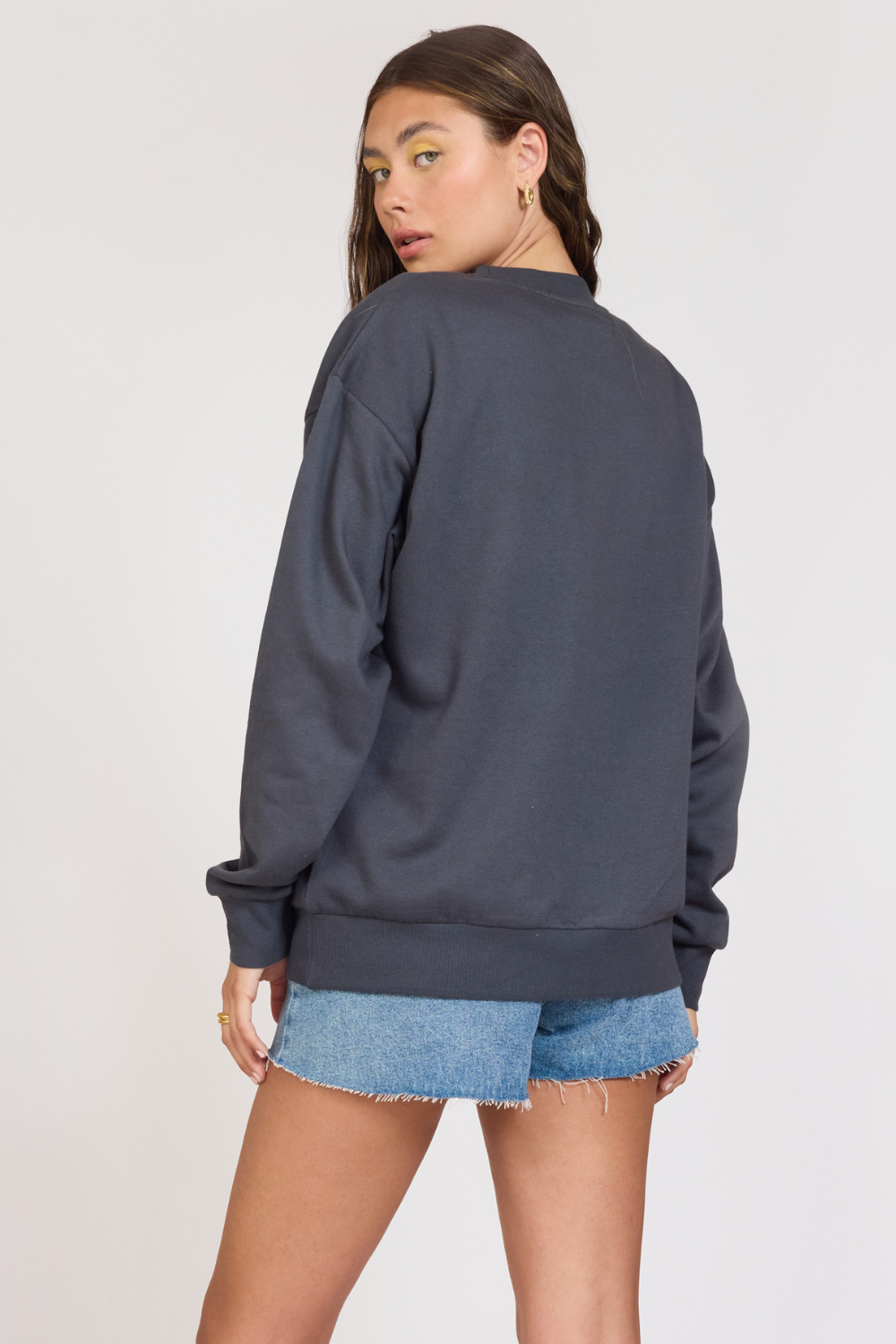 Vintage Havana | "Surf LA" Black Surf Wash Crewneck