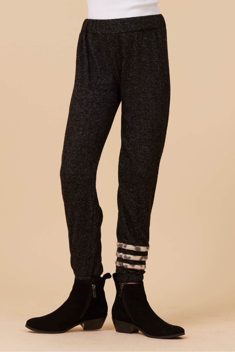 Vintage Havana | LEOPARD STRIPE HACCI JOGGER