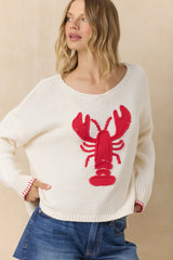 Vintage Havana | Lobster Sweater with Whipstitch