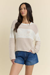 Vintage Havana | Embroidered Beach Sweater