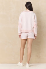 Vintage Havana | Vintage Fleece Quarter Zip with Rib